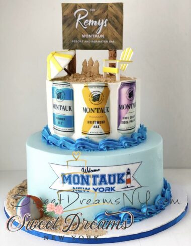 Birthday-Cake-for-men-beer-cake-Montauk-Themed-cake-Beach-cake-Custom-Cake-NYC-Long-Island