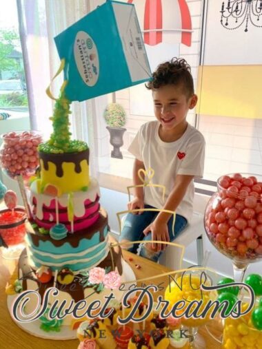 Candyland Birthday Cake Gravity Defying Candy Cake for Estherandsahsa Esther Berg son Sebastian Candyland Dessert Table and Custom Cake by Sweet Dreams NY Long Island NYC