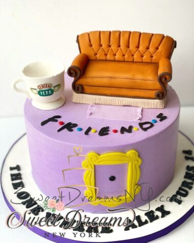 Friends themed cake Friends birthday cake NYC Long Island Custom Cakes by Sweet Dreams NY of Long Island