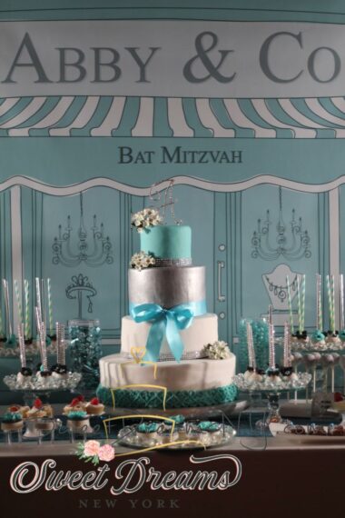 Tiffany and Co. Bat Mitzvah Cake Ideas Custom Cakes NYC Long Island Specialty Cakes by Sweet Dreams NY