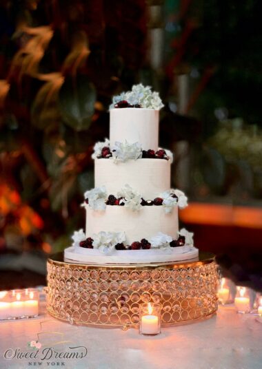 Fall wedding cake with berries Long Island Specialty cake Bakery NYC