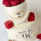 She-Said-Yes-Engagement-Cake-Flower-Box-Cake-birthday-cake-Wedding-Cake-Long-Island-NYC-Custom-Wedding-Cakes