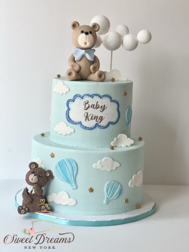 Teddy Bear Themed Baby Shower Cake NYC Long Island Sweet Dreams NY Specialty Cakes