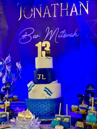 Bar Mitzvah Custom Cake and Dessert Tables by Sweet Dreams NYC Long Island NY