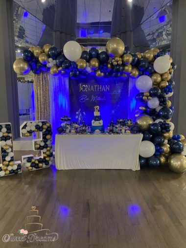 Bar Mitzvah Decor Ideas Long Isand NYC Dessert Table and Custom Cakes