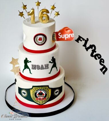 Boxing Cake 16th birthday cake for a boy grooms cake custom cakes Long Island NYC bakery delivery