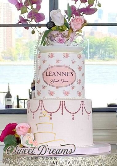 Bridal Shower Tea Party Cake First Birthday cake ideas Specialty Cakes Long Island NYC Sweet Dreams NY