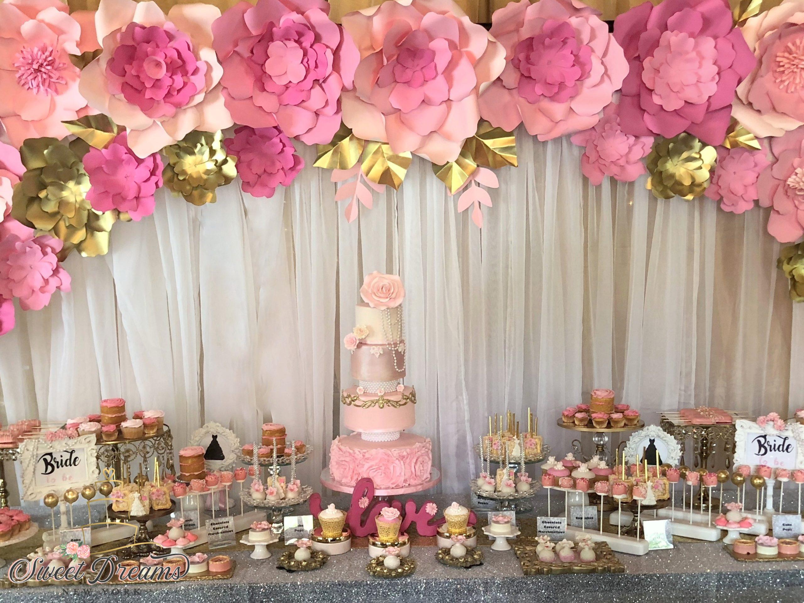 Bridal Shower dessert table NYC Long Island Custom Cake Sweet Dreams NY Cakes - Copy