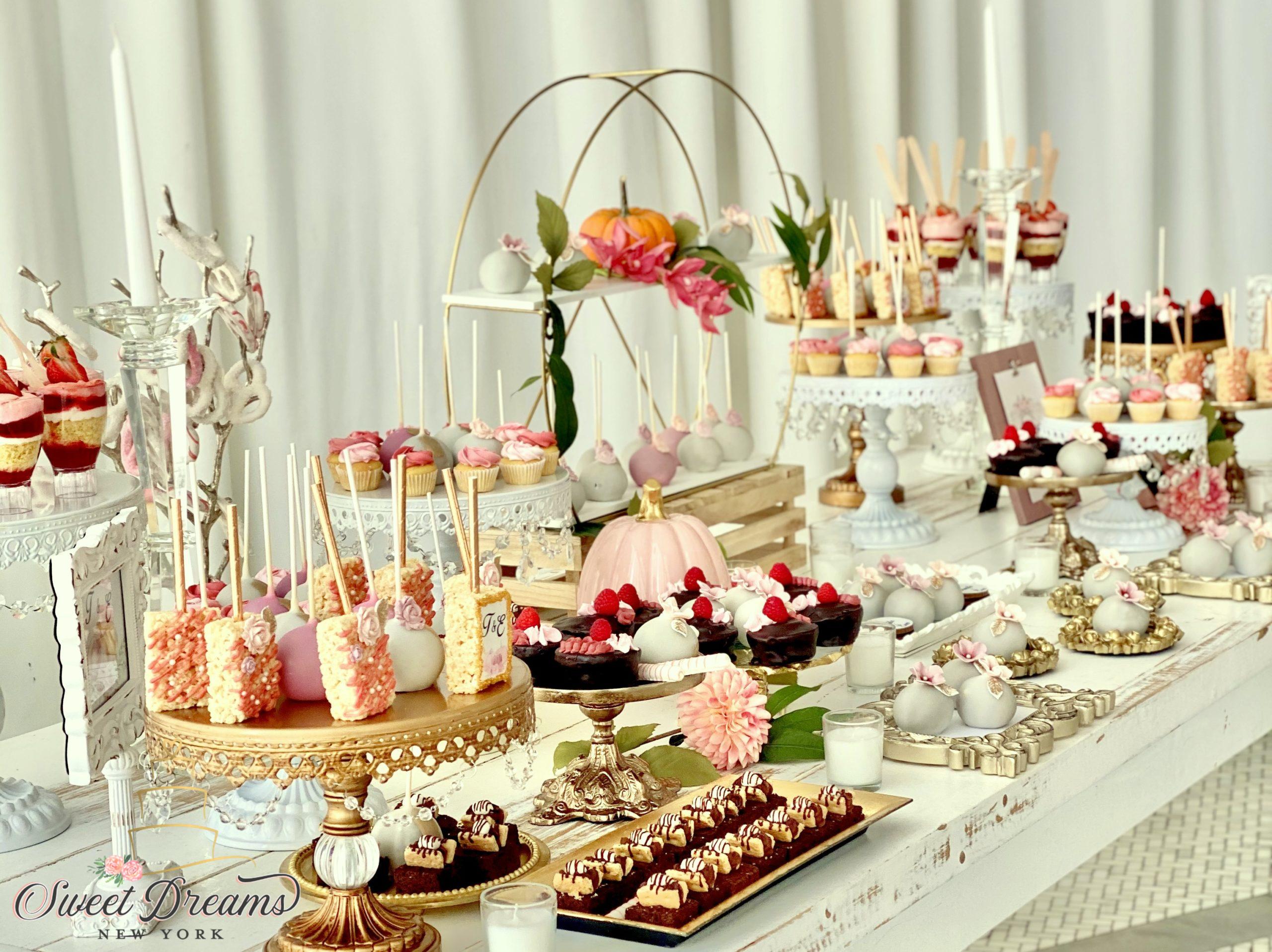 Fall wedding dessert table