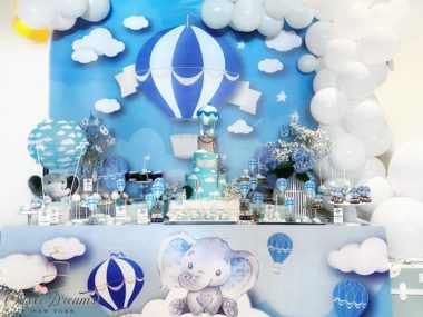 Hot Air Balloon Dessert Table baby shower long island nyc