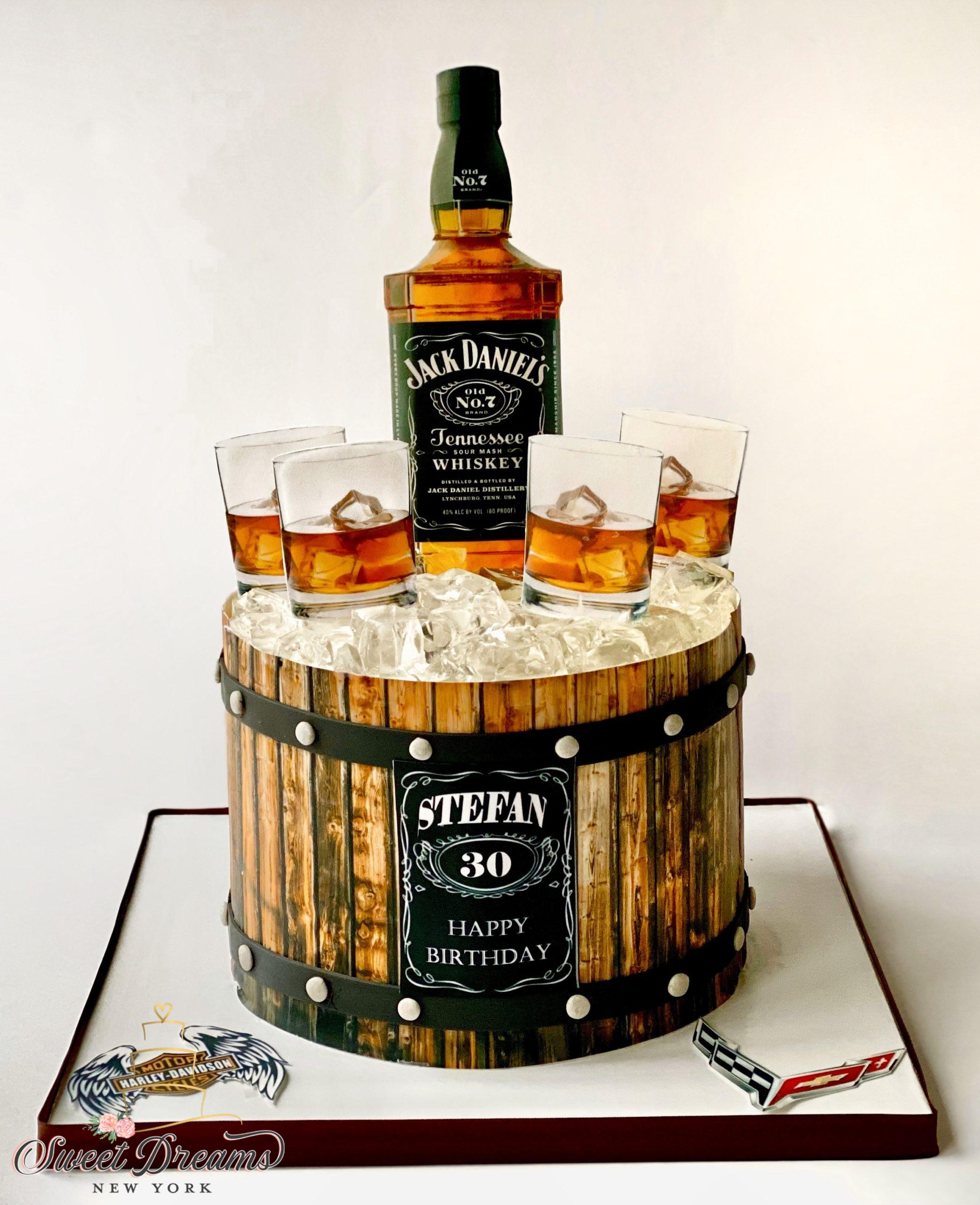 Jack Daniels whiskey barrel cake men birthday cake grooms cake Long Island NYC Specialty and Custom cake by cake artist Lori Baker