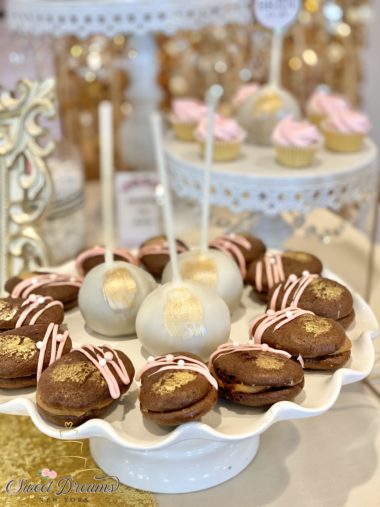 NYC Dessert Tables Bridal Shower elegant dessert bar and buffet by Sweet Dreams NY