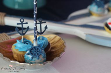 Nautical Baby Shower Birthday party dessert table Long Island NYC