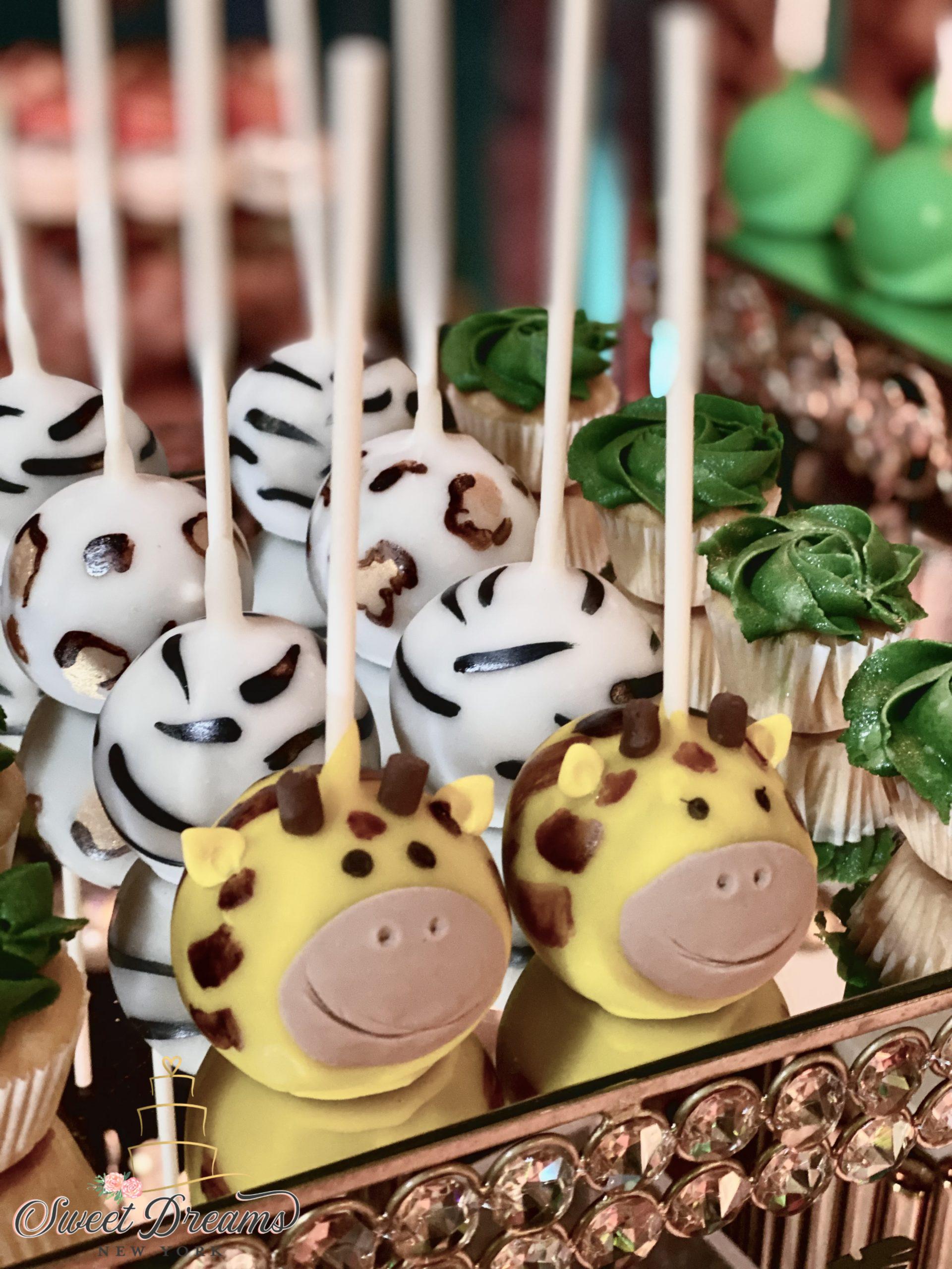 Safari first birthday party dessert table Long Island NYC by Sweet Dreams NY