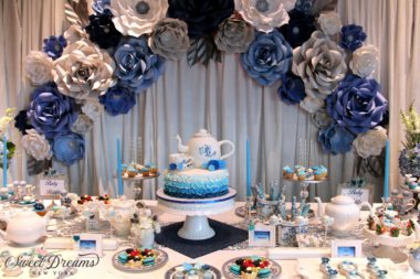 Tea party dessert table for baby shower bridal shower Long Island NYC Sweet Dreams NY
