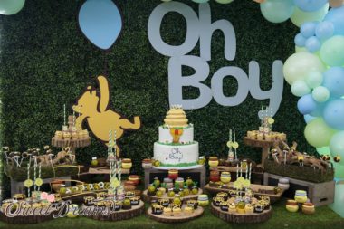Winnie the Pooh Dessert Table Baby Shower NYC