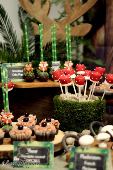 Woodland Animal Dessert Table NYC First Birtday Long Island Cake Ideas Forest Animal Themed Party 1st Woodland forest Baby shower (2)