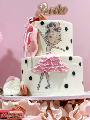 Ballerina Birthday Cake NYC Long Idland Custom Cakes by Sweet Dreams NY