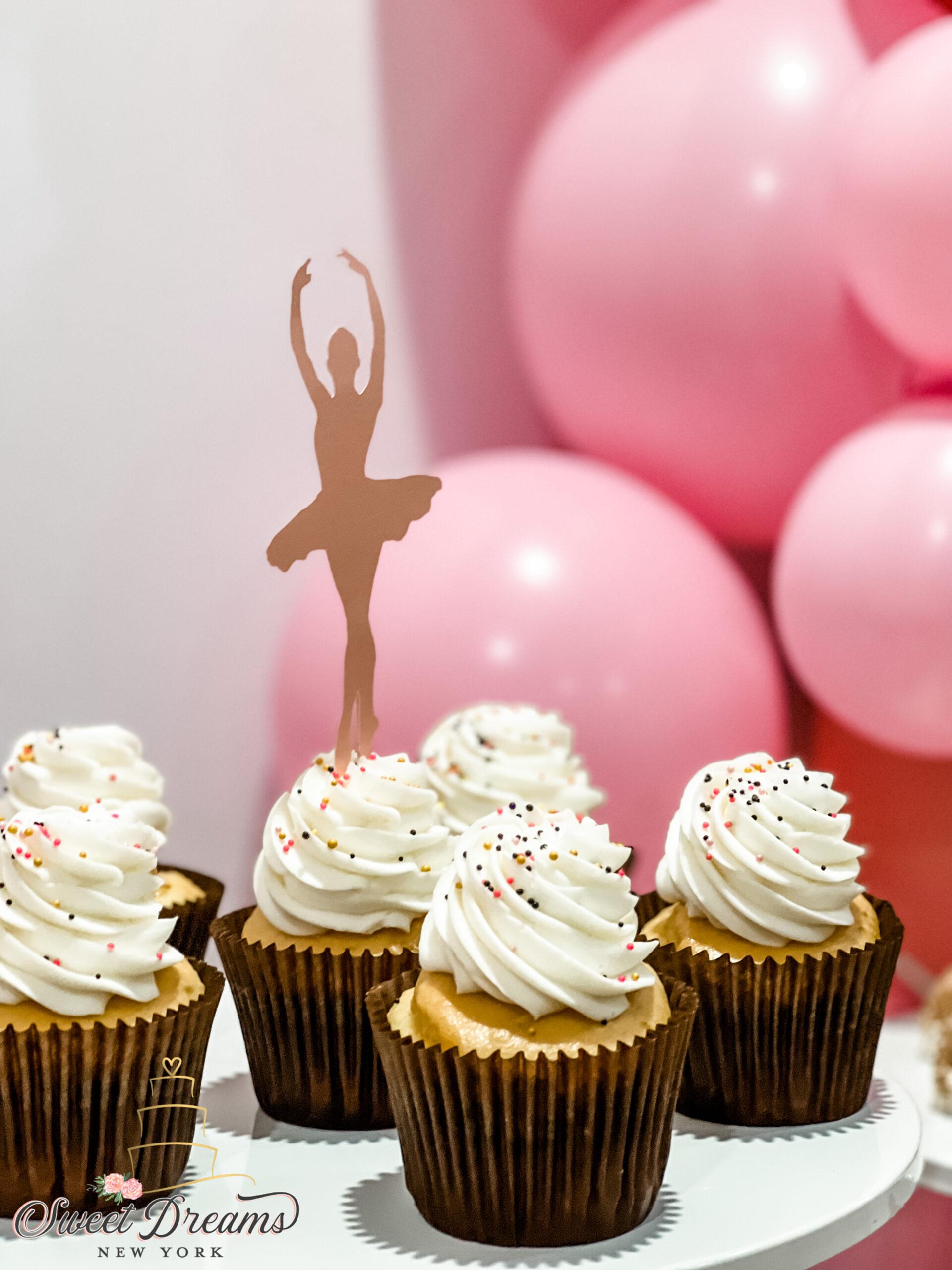 Pink Ballerina Non Dairy Desserts Ballerina Birthday Cupcakes Long Island NYC