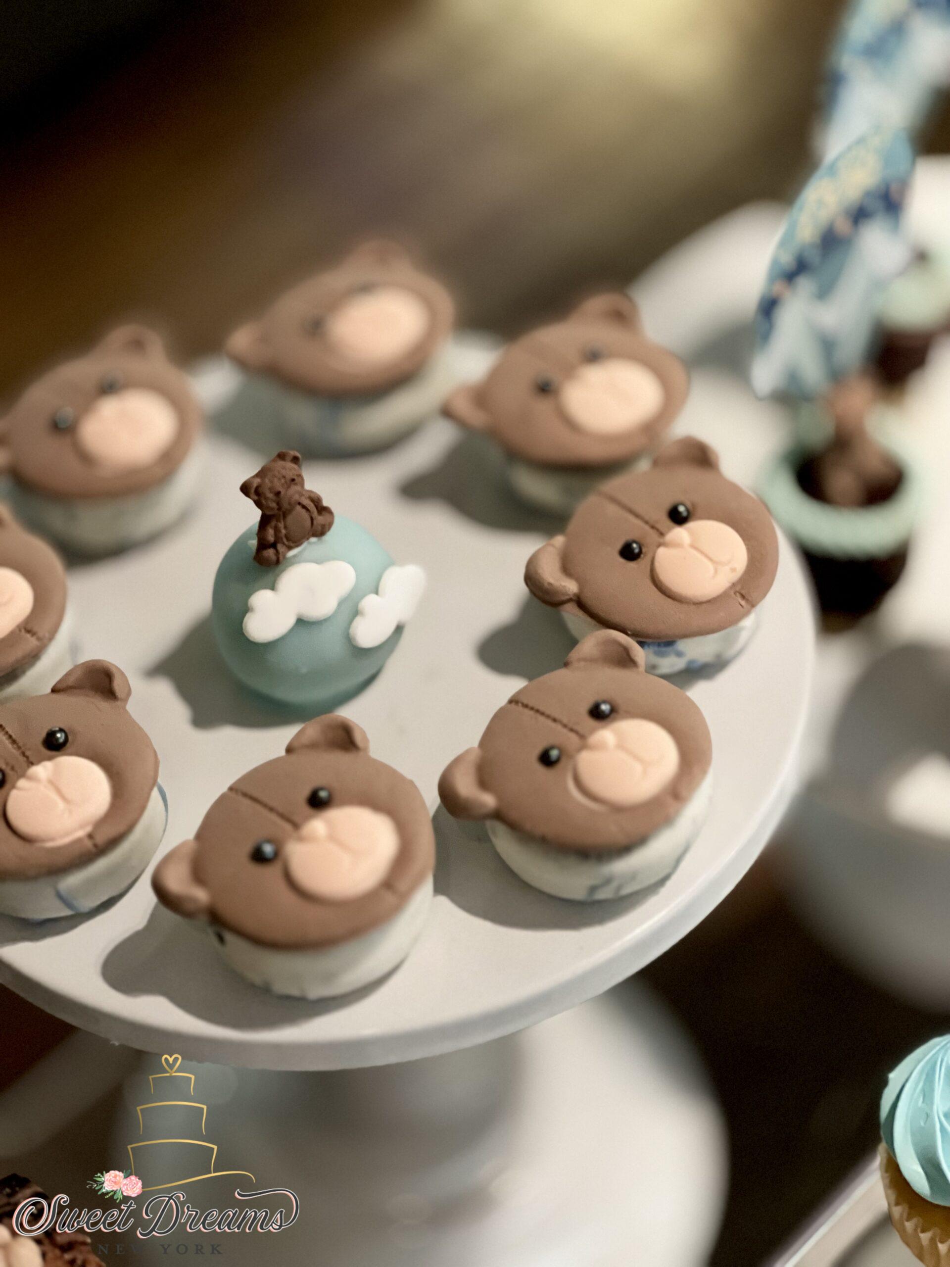 We Can Bearly Wait Baby Shower specialty cake and Dessert Table NYC Long Island